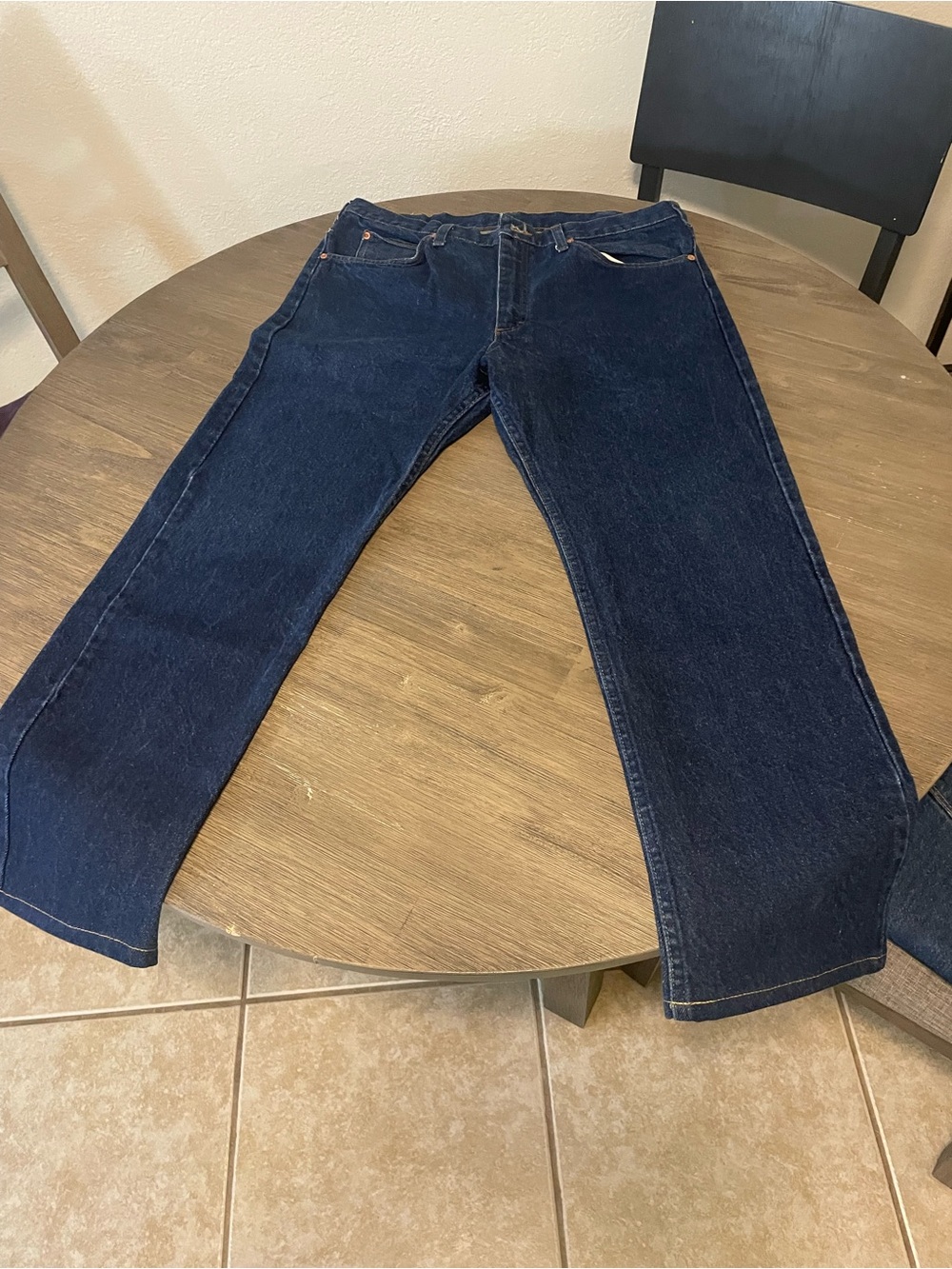 LEE Riders jeans Men's Denim Dark Blue Made In USA RN # 34783 vintage